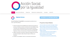 Desktop Screenshot of accionsocialporlaigualdad.org
