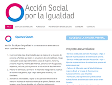 Tablet Screenshot of accionsocialporlaigualdad.org